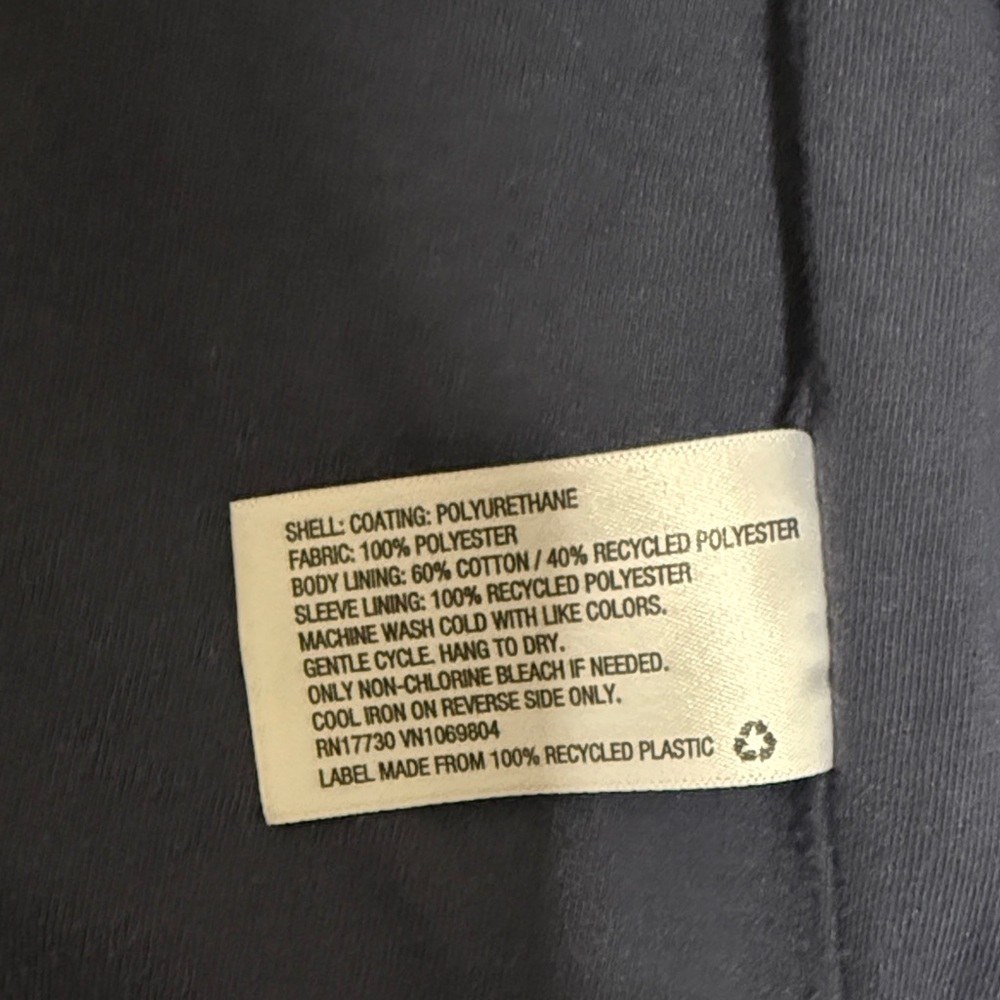 ✨ Cat & Jack Navy Blue Hooded Raincoat - Picture 3 of 5